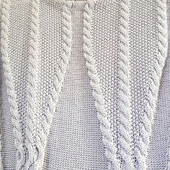 CLOSET CLEAR OUT! Large Cupio 💕 Ribbed Sweater with Sewn Silver